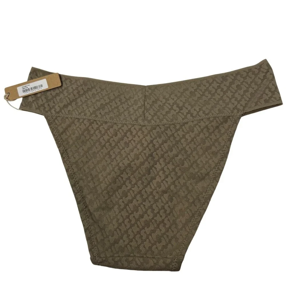 SKIMS Logo Mesh Cheeky Brief Lot‎ of 2 Iris Mica Desert XXS